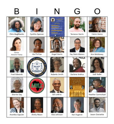 NAACP July 2020 Bingo Card