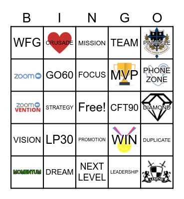 Legend Bingo Card