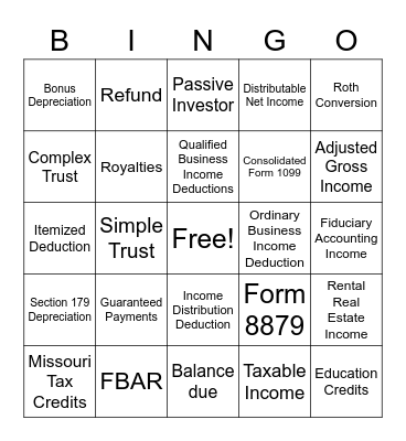 March Madness Bingo Card