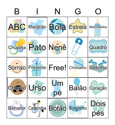 CHÁ Manuela e Maurício Bingo Card