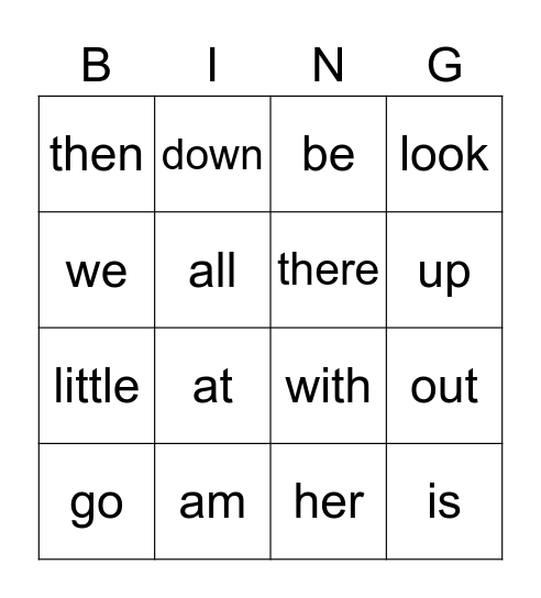 Dolch List 2, Word Bingo, Yellow - Dolch List 2, Dolch list 2 Bingo Card