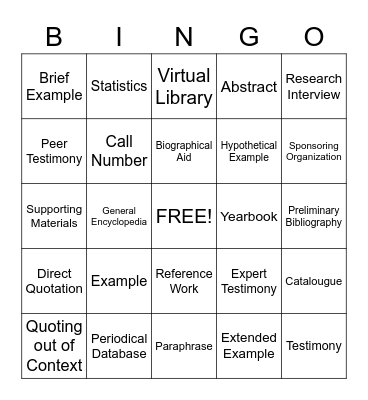 Marketing Bingo Card