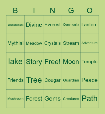 EverLast Bingo Card