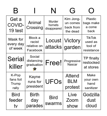 Apocalypse Bingo Card