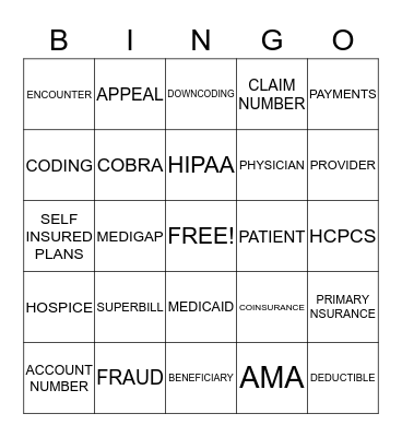 MBC/HCR Bingo Card