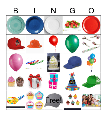 kids level II - "The Party" Bingo Card