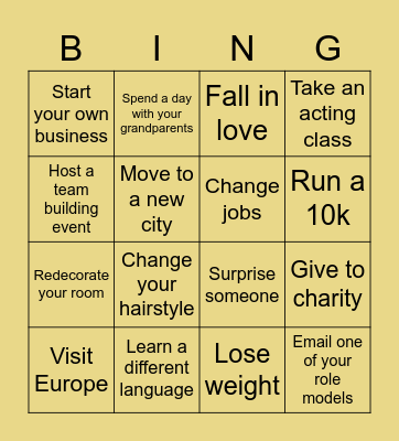 Bingo Card