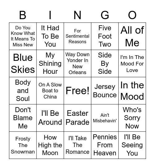 Bingo 7/15/2020 Bingo Card