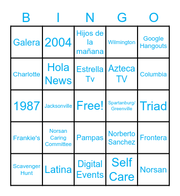 NORSAN MEDIA Bingo Card