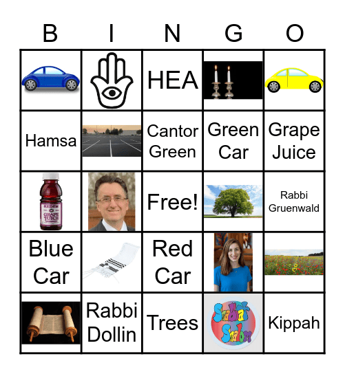 Tailgate Shabbat Bingo! Bingo Card