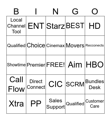 Betty's Bingo Card