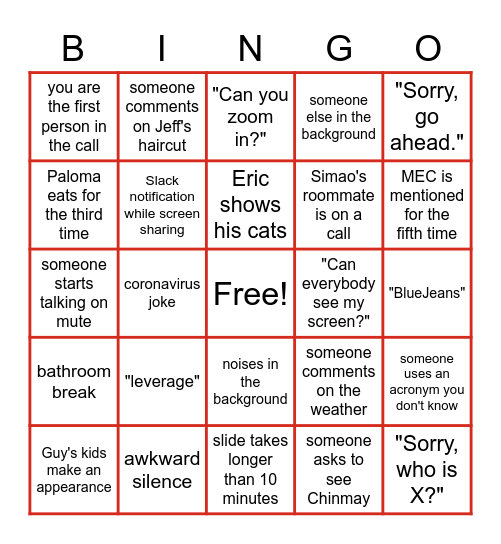 Visual Intelligence Q3 Bingo Card