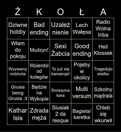 EsKueLa Bingo Card