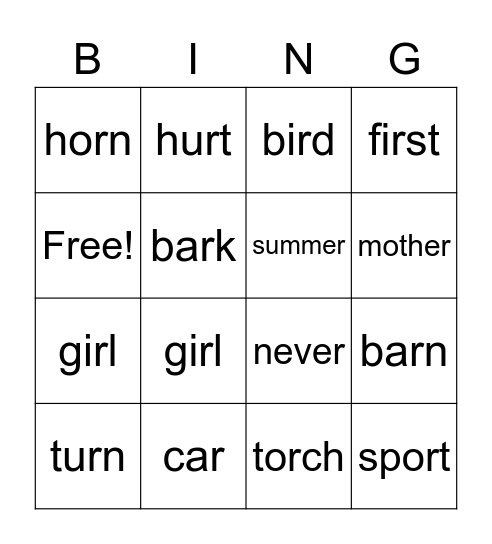 Bingo Card