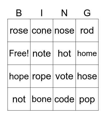 Bingo Card