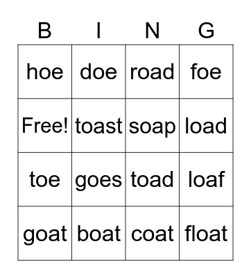 Bingo Card