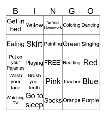 Unit 7 Bingo Card