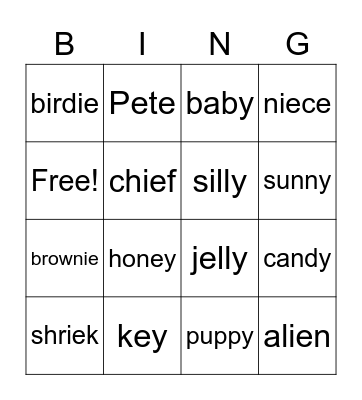 Bingo Card