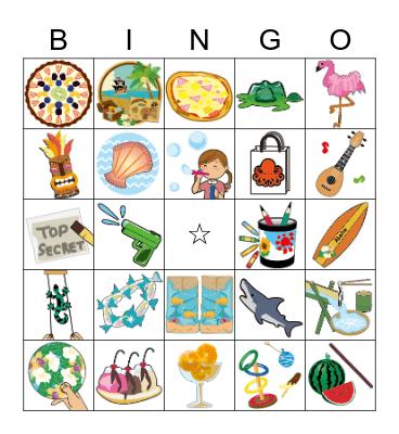 Summer School Bingo Card