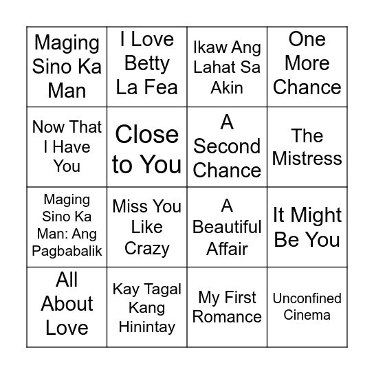 ❤️ Lloydy-Bea Bingo ❤️ Bingo Card