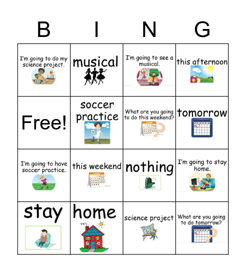 6th L5 bingo Card