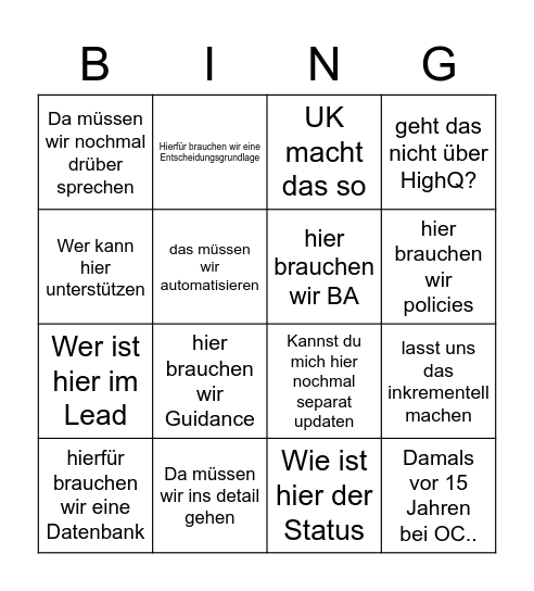 OC-Bingo Card