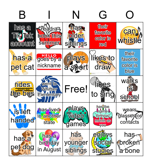 Find Someone Who... Bingo Card