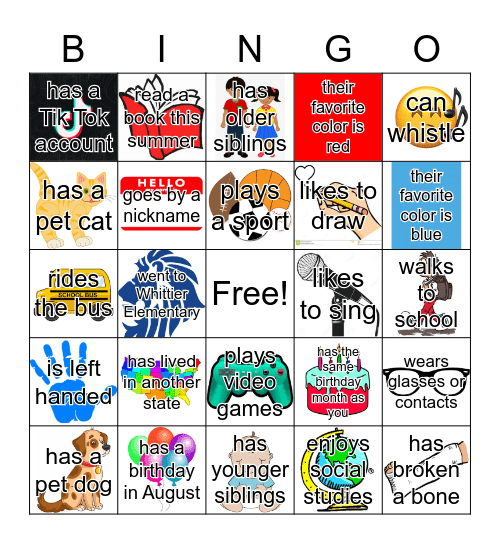 Find Someone Who... Bingo Card