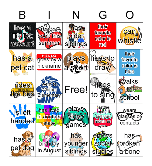 Find Someone Who... Bingo Card