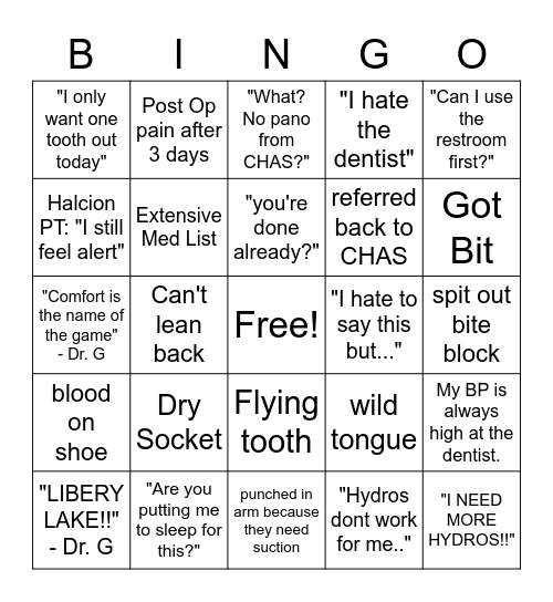 OS BINGO! Bingo Card