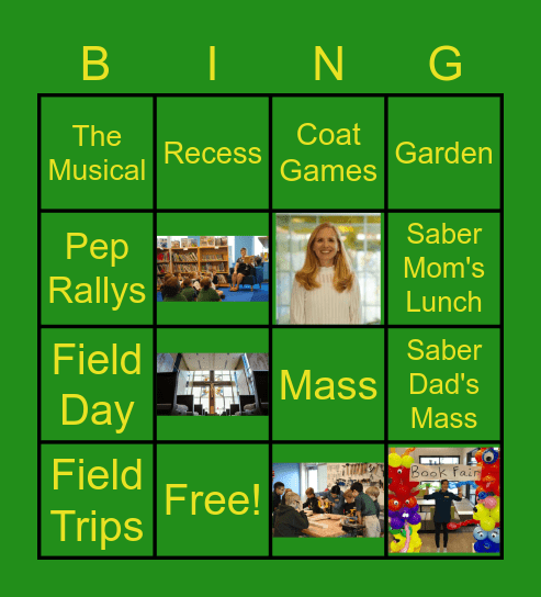 Virtual Saber Bingo Card