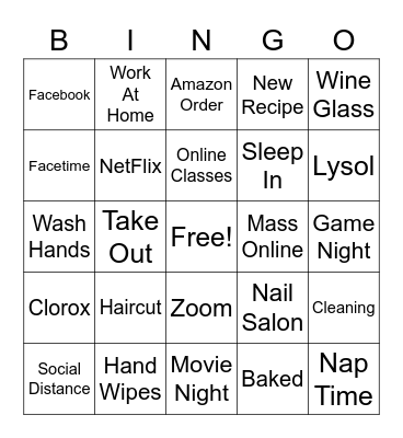 Lily Girls Quarantine Bingo! Bingo Card