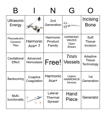 Harmonic Bingo Card