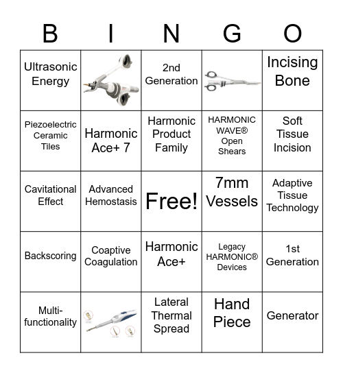 Harmonic Bingo Card