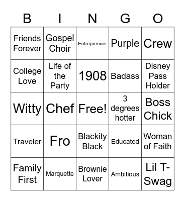 Tyler's 25th Birthday!!! Bingo Card