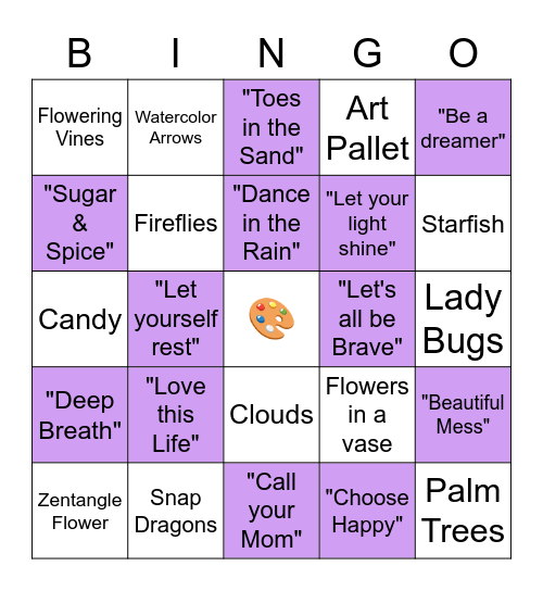 Doodles and Lettering #2 Bingo Card