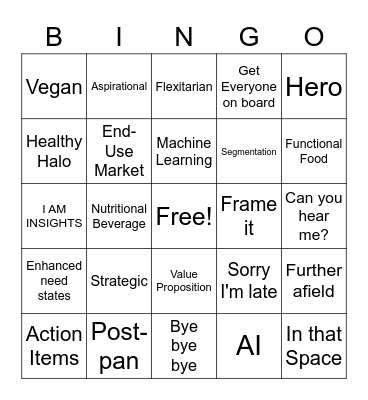 Christina Bingo Card