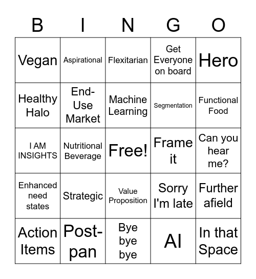 Christina Bingo Card