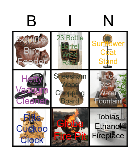 Wayfair Bingo! Bingo Card