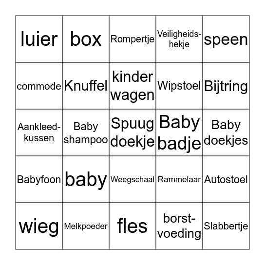 Tamara's  Bingo Card