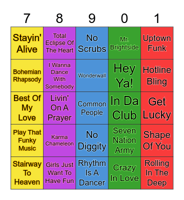🎶 Ops Musical Bingo 🎶 Bingo Card