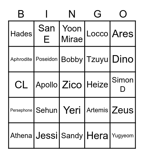 CRXMETHOLOGYS Bingo Card