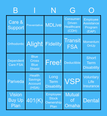 Pariveda BINGO! Bingo Card