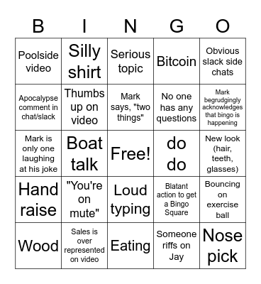 Verato Town Hall: Sn1 Ep 7 Bingo Card