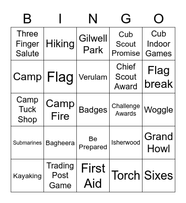 9th Cubs Bingo Card