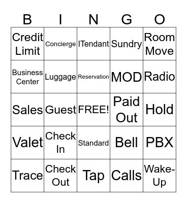 Customer Service Week 2014 Bingo Card