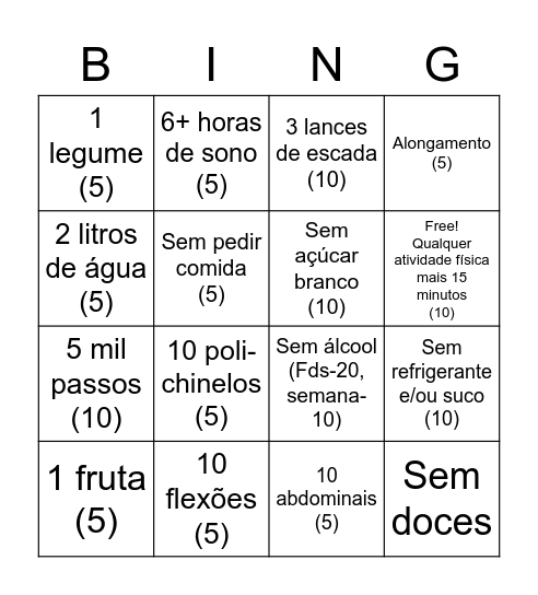 MBB Maromba Bingo Card