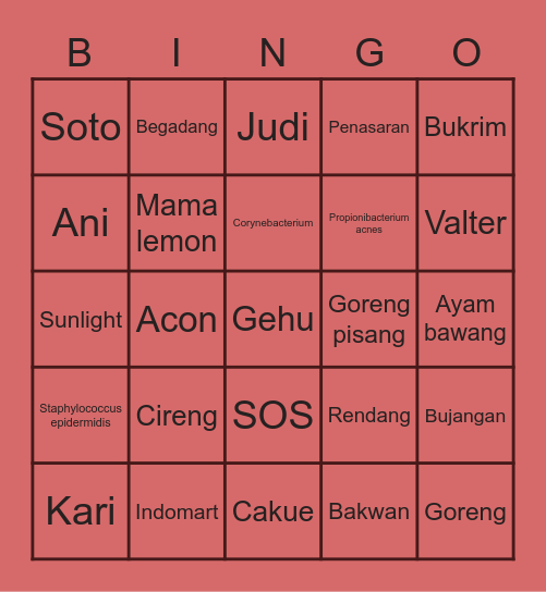 Capek ke refresh mulu bingonya Bingo Card