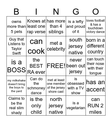 house 15 bruh. Bingo Card