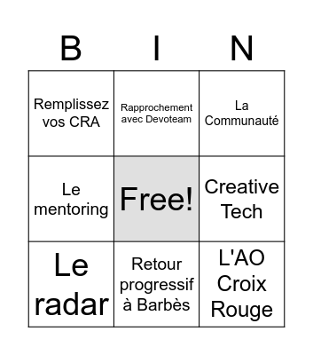 Point du 10 Bingo Card